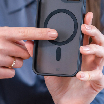 Калјоф за телефон 3MK Smoke MagCase, за Samsung Galaxy S24 Plus, компатибилен со MagSafe, во чадеста боја