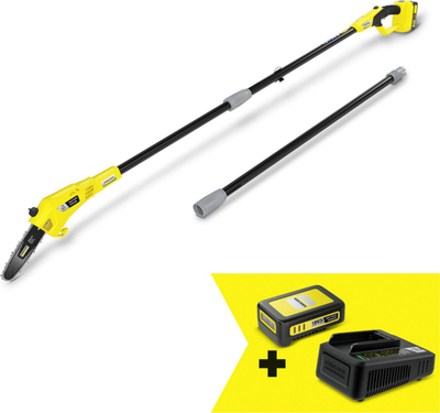 Sharrë krasitëse me bateri Karcher PSW 18-20, 18V, bateri 2.5Ah, e verdhë