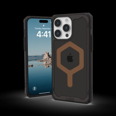 Mbrojtëse telefoni UAG Plyo Pro për iPhone 15 Pro Max, me MagSafe, ngjyrë e zezë bronz