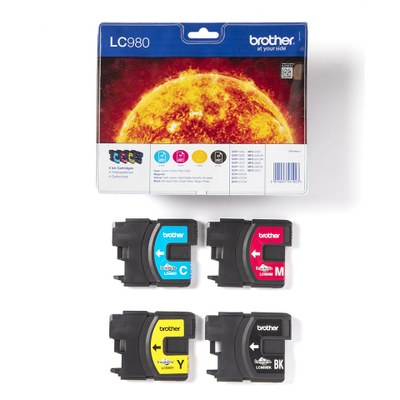 Мастило за печатач Brother LC-980 Value Pack, оригинално, повеќебојно