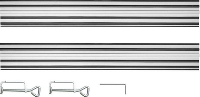 Set shina udhëzuese, bashkues dhe kapëse Graphite, të argjendta