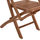 Karrige ngrënie palosëse CRANDER HM6377, dru teak, 53x63x90 cm, ngjyrë natyrale