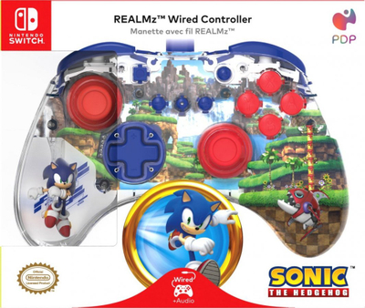 Kontroller PDP RealMz Sonic Green Hill Zone, me kabllo, shumëngjyrësh