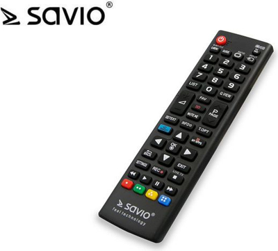 Telekomandë Savio RC-05 për TV-të LG, e zezë