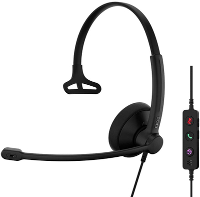 Kufje EPOS Impact 100 MS Mono 35657J, USB C, me mikrofon, të zeza