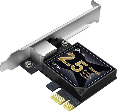 Kartë rrjeti TP-Link TX201, PCI Express, 2.5 Gb/s, e zezë