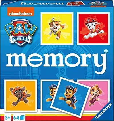 Lojë memorie Ravensburger Paw Patrol Memory, 64 karta, 3+ vjeç, shumëngjyrëshe