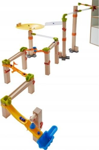 Lojë ndërtimi HABA Classic Marble Run Master, set pistë gurezash, dru dhe plastikë shumëngjyrëshe