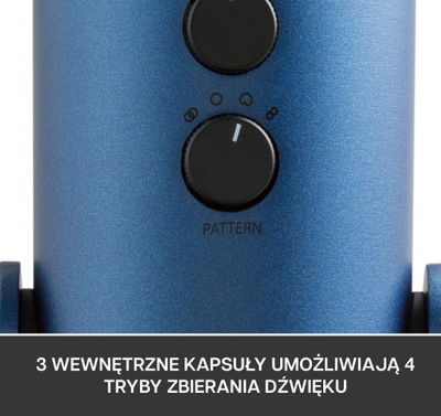 Mikrofon Blue Yeti, USB, kondensator, blu e mbyllët