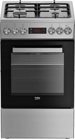 Shporet gaz-elektrik Beko FSM52335DS, furrë 60L me konvekcion, 3D Baking, inox