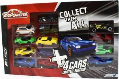 Set makina lodër Majorette, 13 copë, Limited Edition, e zezë
