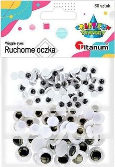 Sy dekorativë pa ngjitës Titanium, 80 copë