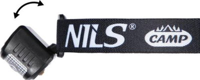 Fener koke NILS Camp NC0006, 2 LED, sensor lëvizjeje, i zi