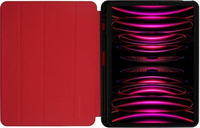 Mbulesë tablet Crong FlexFolio Case iPad Pro 11 iPad Air 10.9, me mbështetje për Apple Pencil, e kuqe