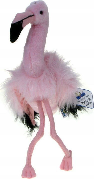 Lodër pelushi flamingo Dubi, 28cm, rozë
