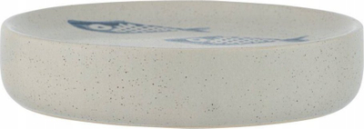Држач за сапун Wenko Aquamarine, керамички, 10 x 3 cm, кафеав
