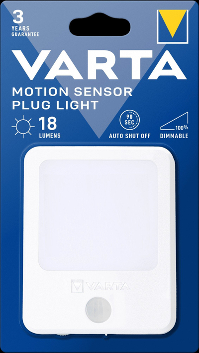 Dritë nate me sensor Varta Motion Sensor Plug Light 18624101401, LED, dritë e ngrohtë, e bardhë