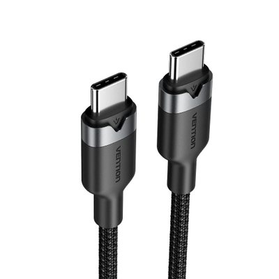 Kabllo USB 2.0 Vention, 60W, 3A, 2m, e zezë
