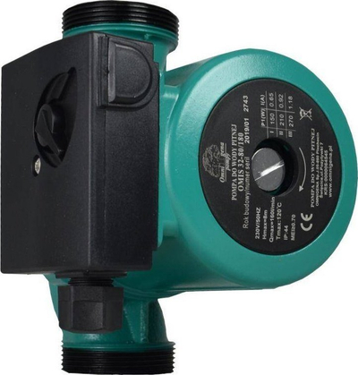 Pompe qarkulluese Omnigena OMIS 32-80/180, 180 mm, dalje 1¼", jeshile
