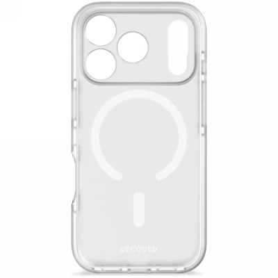 Kopertinë telefoni Decoded DropTec për iPhone 17 Pro, MagSafe, e tejdukshme