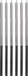 Qirinj për ditëlindje Godan Platinum, 14.5 cm, set me 6 copë, ngjyrë argjendi