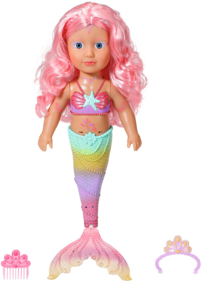 Kukull Baby Born Little Sister Mermaid, 46cm, për në ujë, shumëngjyrëshe