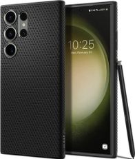 Mbulesë telefoni Spigen Liquid Air, Samsung Galaxy S23 Ultra, TPU, e zezë