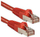 Kabllo Lindy RJ-45/RJ-45, cat.6a, S/FTP, 0.3m, e kuqe