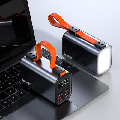 Надворешна батерија сунѓер енерџи, 30000mAh, 100W, 4 излези USB USB C