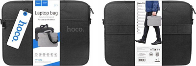 Çantë laptopi Hoco GT1, 14", me rrip shpatulle, e zezë