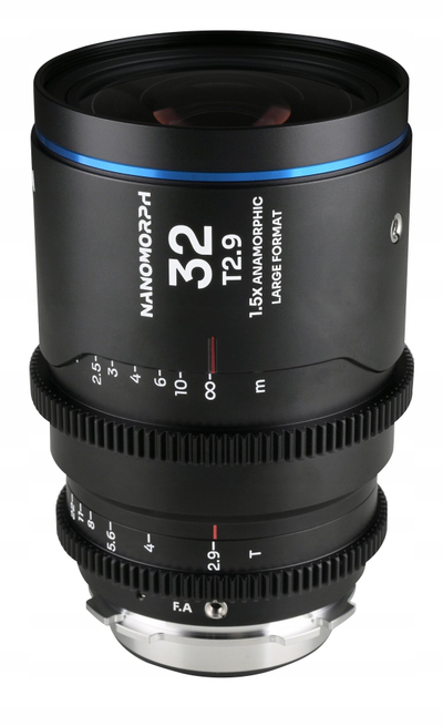 Lentë kinematografike Laowa Nanomorph 32mm T2.9 1.5X LF, mount Arri PL Canon EF, e zezë