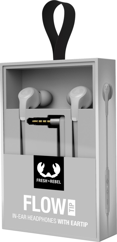 Слушалки во уво Fresh N Rebel Flow Tip, со микрофон, поврзување USB‑C, сиво мраз