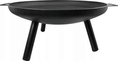 Vatër zjarri kopshti pa markë Garden Fire Pit, 59 cm, çelik, e zezë