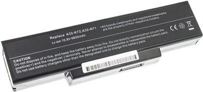 Bateri Green Cell për Asus K72 K73 N71 N73 A32-K72 11.1V 9 cell (AS07)