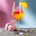 Gotë aperitivi Leonardo Presente, 560ml, qelq transparent me dekor lulesh