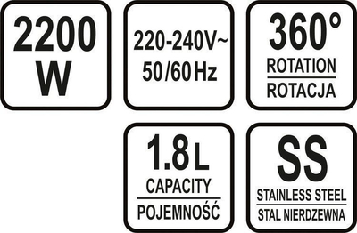 Ibrik elektrik Yato Universal, 1.8 L, i zi