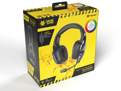 Kufje Tracer Gamzone Hydra Pro 7.1, USB, 50mm, të zeza