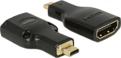 Përshtatës Delock HDMI Micro në HDMI, i zi
