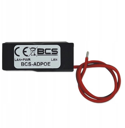 Adapter PoE BCS BCS-ADPOE, pasiv, 10–60V DC, gri
