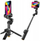 Shkop selfie tripod me gimbal Aochuan M3 Pro Mini, dritë LED, telekomandë, i zi