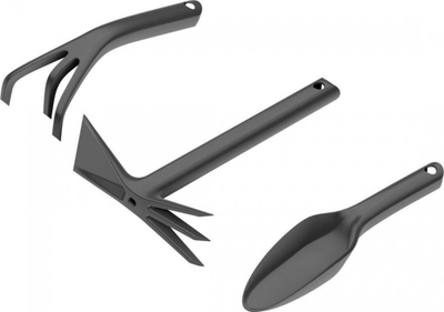 Set i veglave për kopsht Cellfast Basic, 3 copë, të zeza