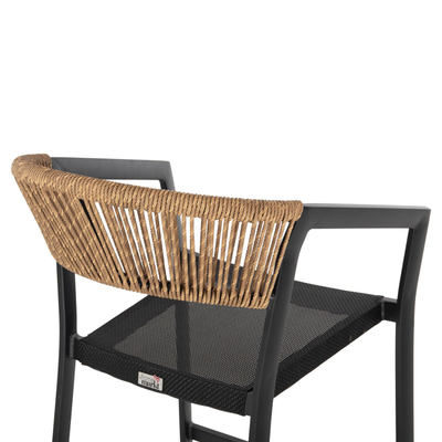 Stol bari alumini 55x56,5x99Hcm (HM5892.15), zezë/ bezhë