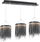 Llambë varëse Eko-Light CASCATA, 54W LED, e zezë