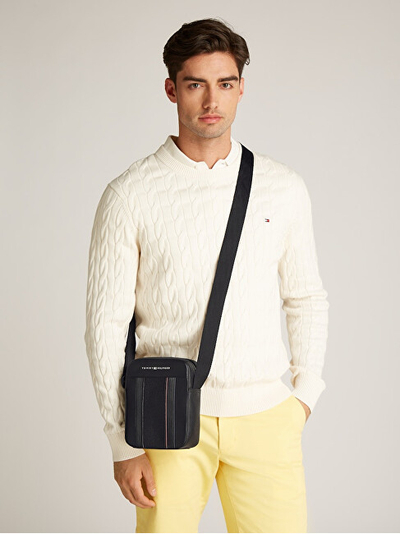 Çantë për meshkuj Tommy Hilfiger, e zezë