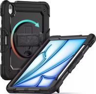 Mbrojtëse tablet Tech-protect SOLID360 për iPad Air 11" 6 2024, me xham mbrojtës, e zezë