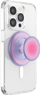 Mbajtëse telefoni PopSockets PopGrip MagSafe Aura, magnetik për iPhone, rozë vjollcë