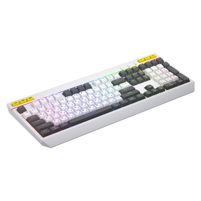 Tastierë gaming Hator Icefall, me kabllo, RGB, e bardhë