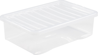 Kuti plastike ruajtjeje Wham Crystal Clear UBed NWT3852, 32L, transparente