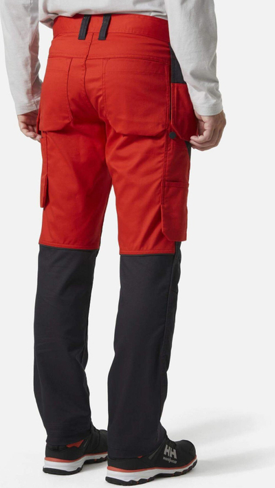 Pantallona pune Helly Hansen Manchester 77523, me xhepa pune, për jastëk gjuri, kuqe me të zeza