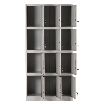 Dolap metalik Homemarkt Bexley, 12 kabinete, 90x45x185 cm, gri